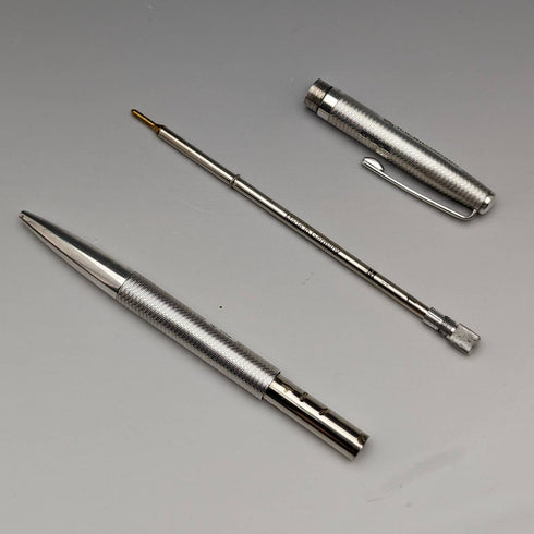 1981 British Vintage Yard O Red Sterling Silver Ballpoint Pen in Case